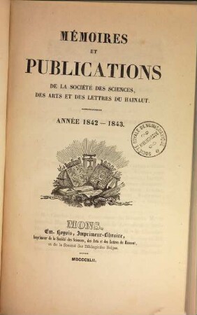 Mémoires et publications. 3. 1842/43 (1842)