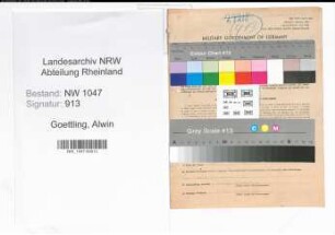 Entnazifizierung Alwin Goettling , geb. 26.07.1895 (Lehrer)