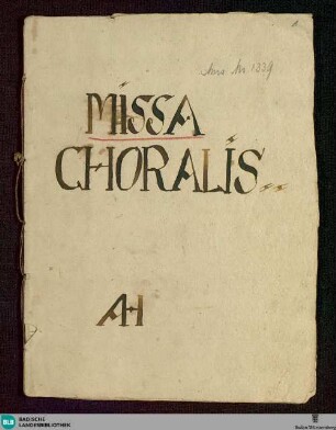 Masses - Don Mus.Ms. 1339 : Coro, org; D