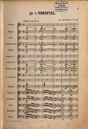 Wallenstein : symphon. Tongemälde für Orchester ; op. 10