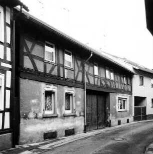 Fachwerkwohnhaus; Babenhausen, Neugasse 7, Neugasse 9