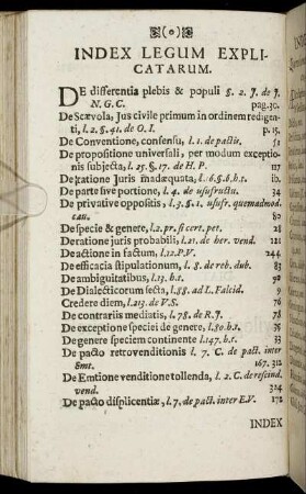 Index Legum Explicatarum.