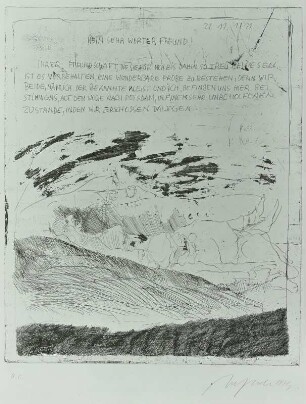 Ein Totentanz, Bl. 2: Heinrich von Kleist verübt gemeinsam mit Henriette Vogel Selbstmord
