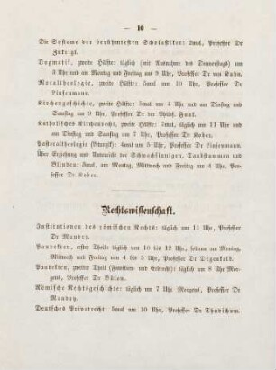10-11, Rechtswissenschaft