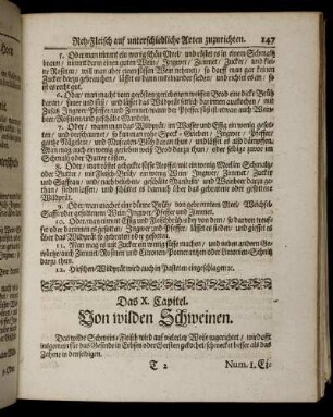 Das X. Capitel. Von wilden Schweinen.