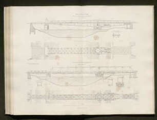 Bl. 49 u. 50. Strasse-Drehbrücke bei Rendsburg.
