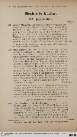 Illustrierte Bücher. XIX. Jahrhundert (Nr. 597 - 621)
