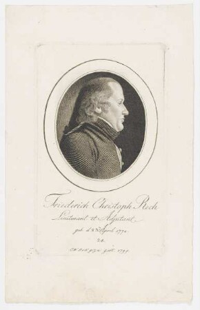 Bildnis des Friederich Christoph Rech