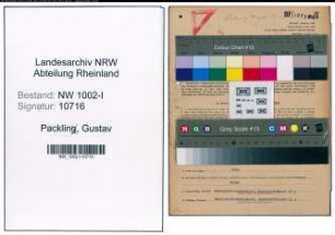 Entnazifizierung Gustav Packlin, geb. 19.06.1889 (Kaufmann)
