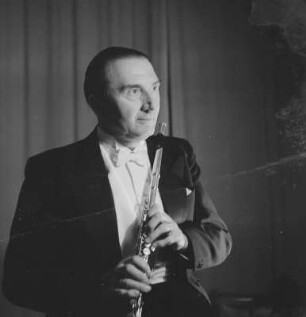 Porträt Prof. Fritz Rucker, Flötist