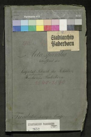 Kapitalschulden des Johann Hecker jetzt Anton Schmidt zu Paderborn