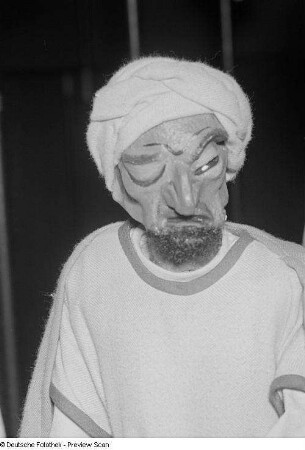 Handpuppe des Puppenspieler Paul Hölzig zu einer Aufführung einer Hodsha Nasreddin-Geschichte