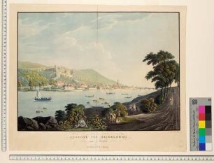 Heidelberg, Schloss und Stadt von Nordosten