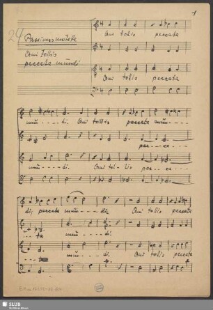 Qui tollis - E.Mus.15350-ZZ-601 : Coro
