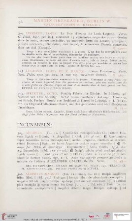 Incunabeln (Nr. 305 - 384)