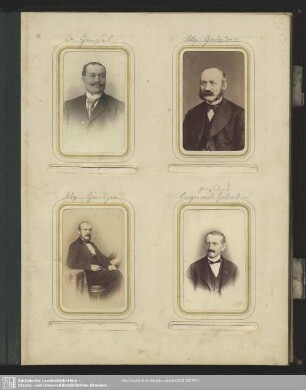Walther Julius Gensel; Leopold Gräser; Erdmann Theodor Günther; Daniel Ferdinand Ludwig Haberkorn