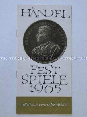 Programm der Händel-Festspiele 1965 in Halle (Saale)