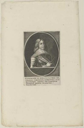 Bildnis des Iohannes Christophor. à Konigsmark