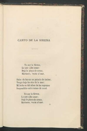 Canto de la sirena