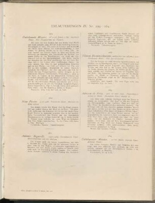 Erläuterungen zu Nr. 259 - 264: