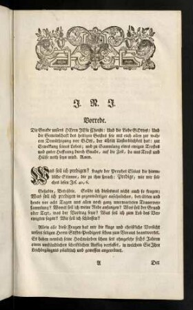 1-34, Vorrede. Leichen-Rede. Personalien.
