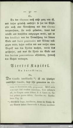Viertes Kapitel. De Intestinis