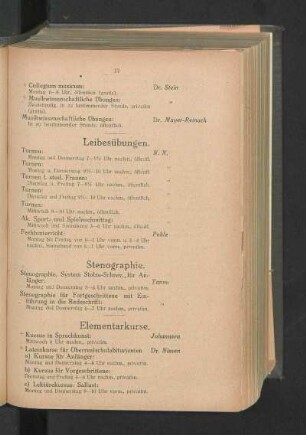 Stenographie.