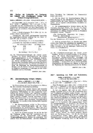 Zusammenlegung verlegter Schulen : [Amtliche Erlasse] ; [Amtlicher Teil]