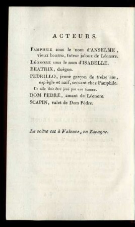 Acteurs.
