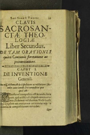 Liber Secundus. De Tam Orationis quàm Concionis formatione ...