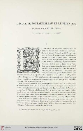 3. Pér. 28.1902: L' école de Fontainebleau et le Primatice, 3 : à propos d'un livre récent
