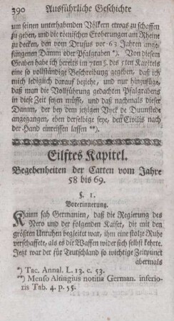 Elftes Kapitel. Begebenheiten der Catten vom Jahre 58 bis 69.