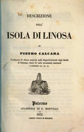 Descrizione dell' isola di Linosa