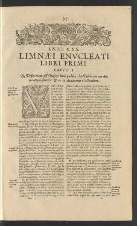 Limnaei Enucleati Libri Primi [...]