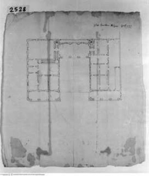 Barbiano (vicino Bologna), Villa Guastavillani, Kasino, Grundriss des Erdgeschosses