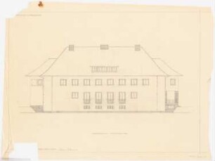 Herrenhaus Hohenborn bei Kassel Umbau: Westansicht 1:100