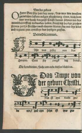 Das Ampt von der geburt Christi.