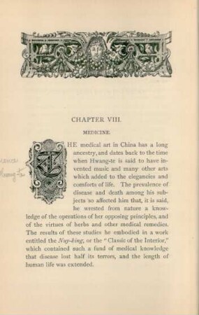 Chapter VIII. Medicine
