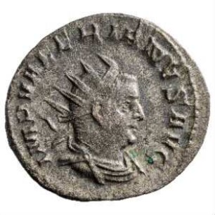 Münze, Antoninian, 258 n. Chr.