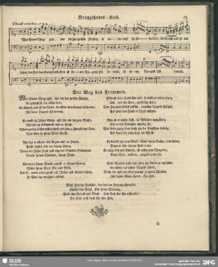 13. Lied: Wer Gottes Wege geht