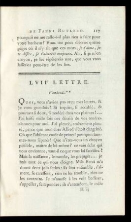 LVIIe Lettre. Vendredi.**