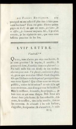 LVIIe Lettre. Vendredi.**