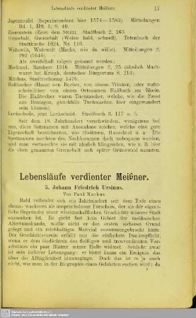 Lebensläufe verdienter Meißner