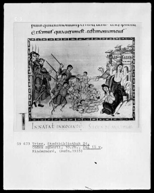 Codex Egberti — Bethlehemitischer Kindermord, Folio 15verso