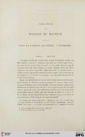 13: Cataloge des dessins de maitres exposés dans la Galerie des Uffizii, a Florence, [3]