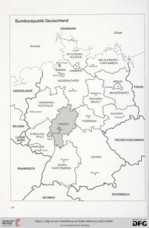 Karte Bundesrepublik Deutschland