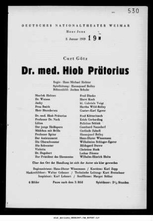 Dr. med. Hiob Präterius