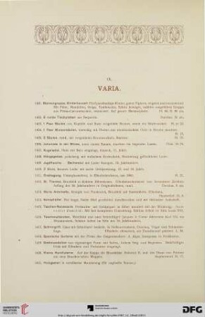 Varia (Nr. 1401-1450)