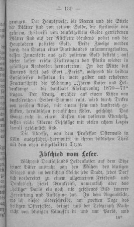 Abschied vom Leser