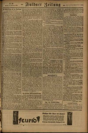 Zweite Ausgabe vom Freitag, den 16. Februar 1923.
